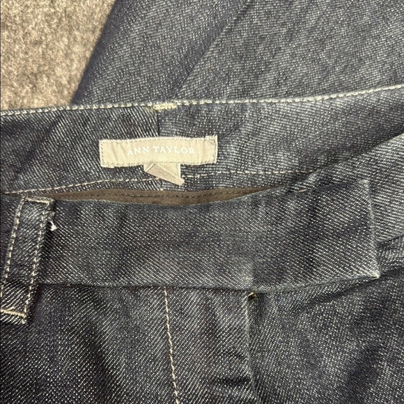 Ann Taylor Gray Flare Wide Leg Jeans - Picture 2 of 3